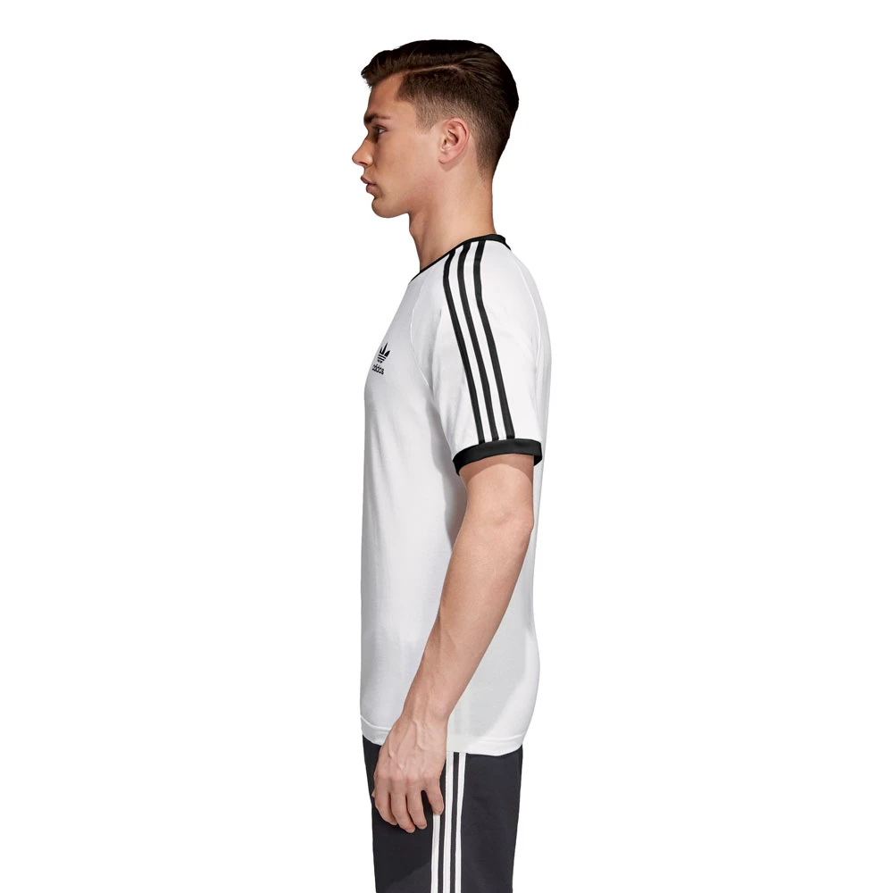 Adidas Originals 3-Stripes Tee T-Shirt White Herren 2 Adidas Originals 3-Stripes Tee T-Shirt White Herren - Image 2