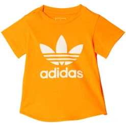 Adidas Originals Trefoil Tee Shirt Semi Solar Gold Kinder