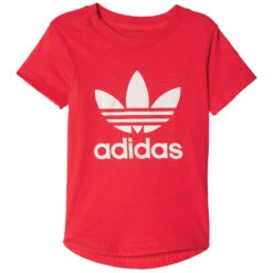 Adidas Originals Trefoil Tee Shirt Ray Red Kinder