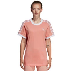 Adidas Originals 3-Stripes Tee Kurzarmshirt Dust Pink Damen
