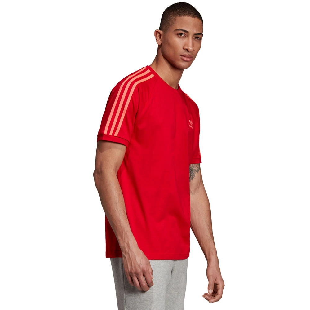 Adidas Originals 3-Stripes Tee Kurzarmshirt Scarlet Herren 2 Adidas Originals 3-Stripes Tee Kurzarmshirt Scarlet Herren - Image 2