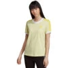 Adidas Originals 3-Stripes Tee Shirt Ice Yellow Damen