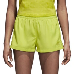Adidas Originals Highwaist High Waist Shorts Semi Solar Yellow Damen