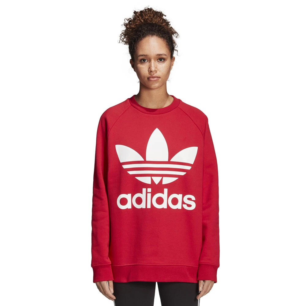 Adidas Originals Oversized Pullover Real Red Damen 2 Adidas Originals Oversized Pullover Real Red Damen - Image 2