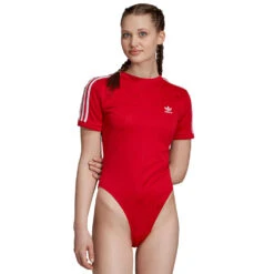 Adidas Originals Short Sleeve Body Bodysuit Scarlet Damen