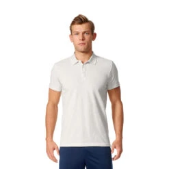 Adidas Performance Essentials Base Polo Poloshirt White Melange Herren -Bekleidungsgeschäft adidas polo b47354 02 gross83PXUS8jqT0Dg