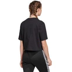 Adidas Originals Premium Logo Bauchfreies Top Black Damen -Bekleidungsgeschäft adidas premium logo tee fm2630 02 grossOYt7uzDT3NgE3