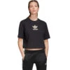 Adidas Originals Premium Logo Bauchfreies Top Black Damen