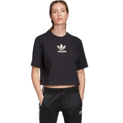Adidas Originals Premium Logo Bauchfreies Top Black Damen
