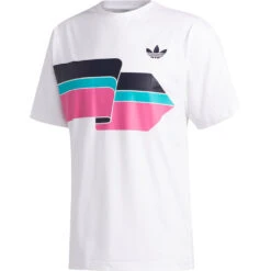 Adidas Originals Ripple T-Shirt White/Shock Pink Herren -Bekleidungsgeschäft adidas ripple tee fm1531 04 grosscdn10f7NDMQYV