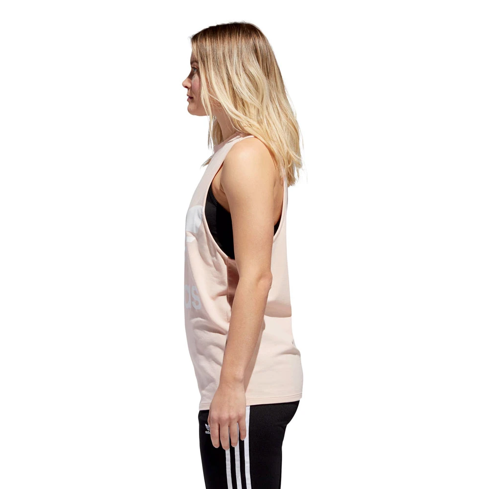 Adidas Originals Trefoil Tank Top Blush Pink Damen 2 Adidas Originals Trefoil Tank Top Blush Pink Damen - Image 2