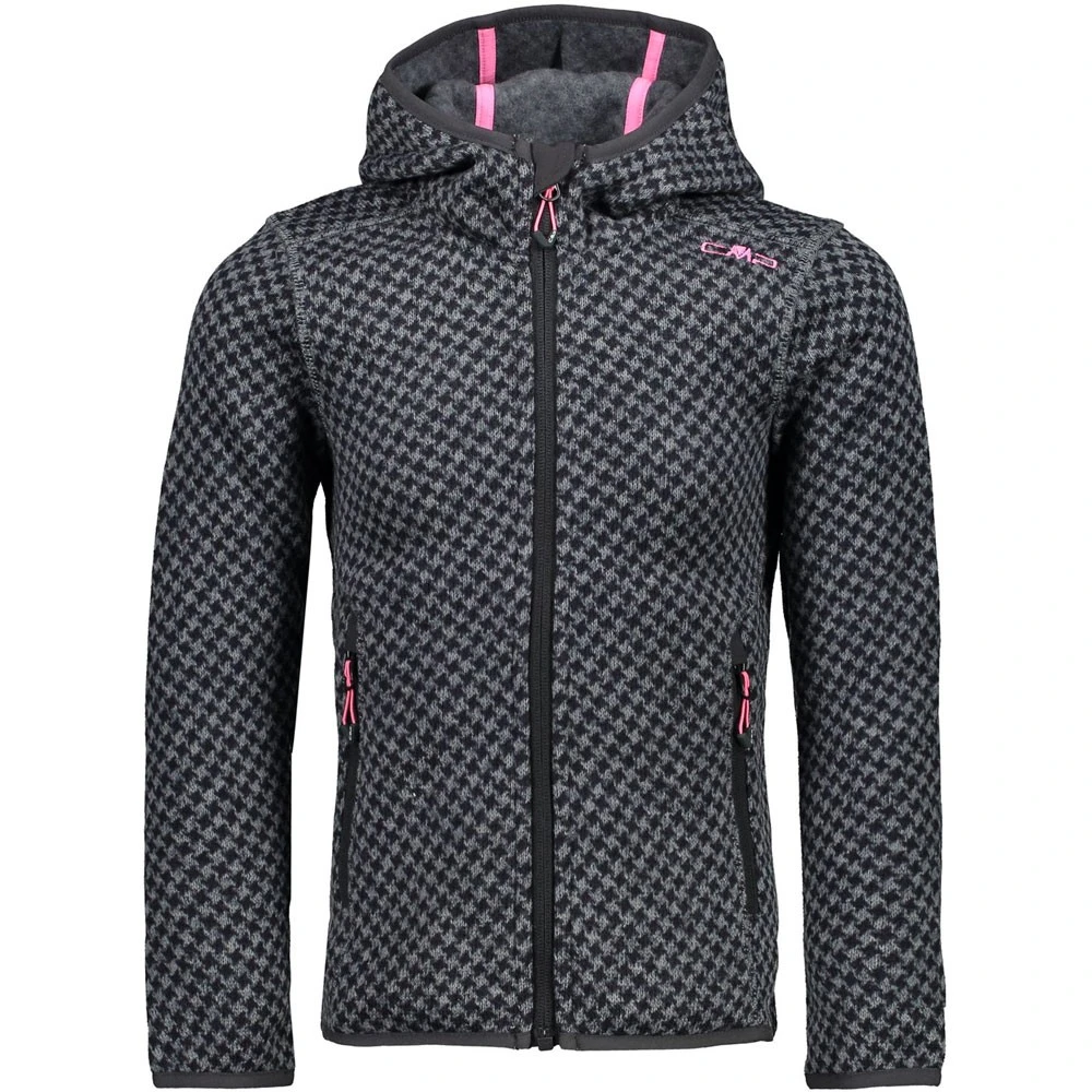 Campagnolo® Campagnolo Fix Hood Zipjacke Argento Melange/Antracite Kinder 1 Campagnolo® Campagnolo Fix Hood Zipjacke Argento Melange/Antracite Kinder