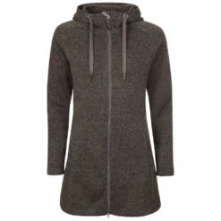 Elkline Durchwärmer Strickfleecemantel Grey Black Damen