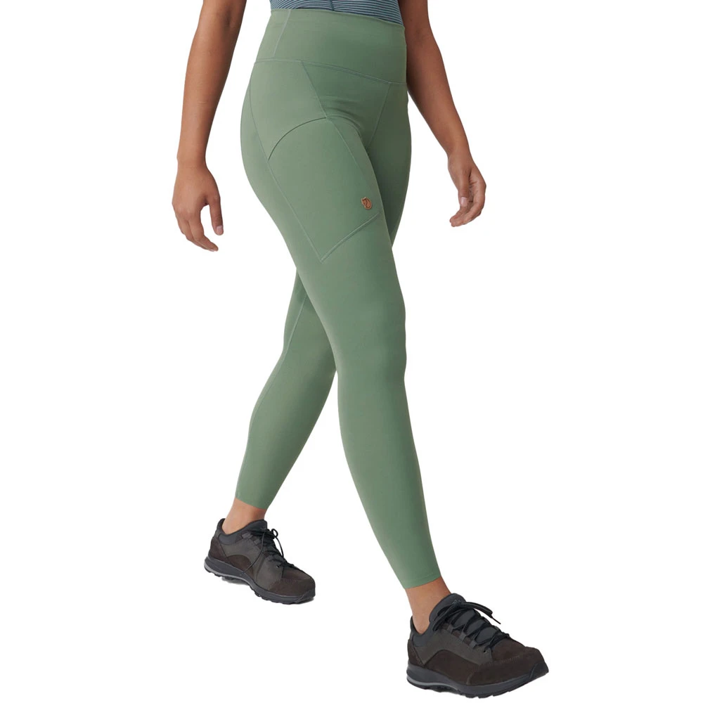 FJÄLLRÄVEN Fjällräven Abisko Tights Outdoorleggings Patina Green Damen 1 FJÄLLRÄVEN Fjällräven Abisko Tights Outdoorleggings Patina Green Damen