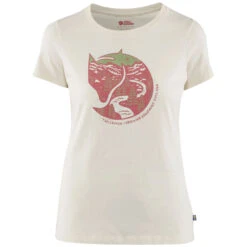 FJÄLLRÄVEN Fjällräven Arctic Fox Print T-Shirt Chalk White Damen
