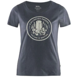 FJÄLLRÄVEN Fjällräven Fikapaus T-Shirt Navy Damen
