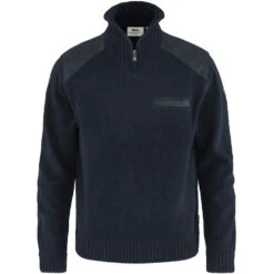 FJÄLLRÄVEN Fjällräven Koster Wollpullover Dark Navy Herren