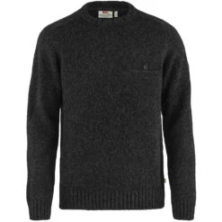 FJÄLLRÄVEN Fjällräven Lada Round-Neck Sweater Black Herren