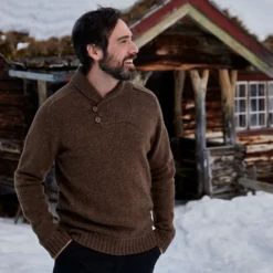 FJÄLLRÄVEN Fjällräven Lada Strickpullover Bogwood Brown Herren -Bekleidungsgeschäft fjaellraeven lada sweater f81346 289 02 grossrWL93MvJ9Zfly