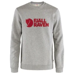FJÄLLRÄVEN Fjällräven Logo Sweater Pullover Grey/Melange Herren
