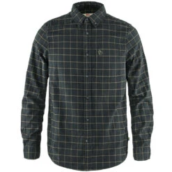FJÄLLRÄVEN Fjällräven Övik Flannel Flanellhemd Dark Grey Herren