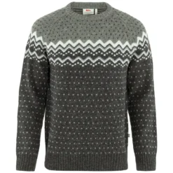 FJÄLLRÄVEN Fjällräven Övik Knit Pullover Dark Grey/Grey Herren