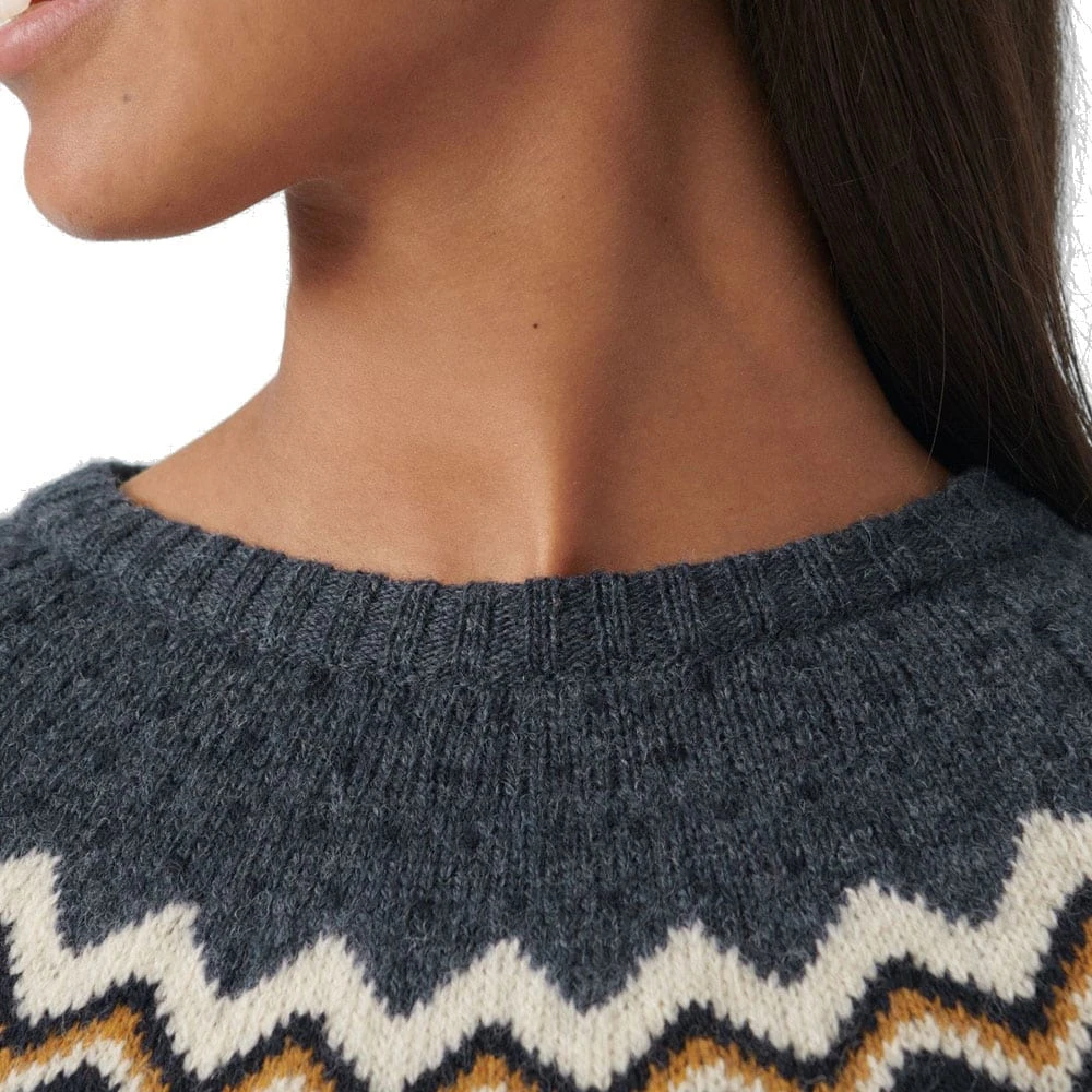 FJÄLLRÄVEN Fjällräven Övik Knit Strickpullover Chalk White/Flint Grey Damen 6 FJÄLLRÄVEN Fjällräven Övik Knit Strickpullover Chalk White/Flint Grey Damen - Image 6