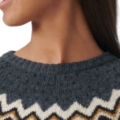 FJÄLLRÄVEN Fjällräven Övik Knit Wollpullover Dark Navy Damen -Bekleidungsgeschäft fjaellraeven oevik knit sweater f89941 555 05 gross