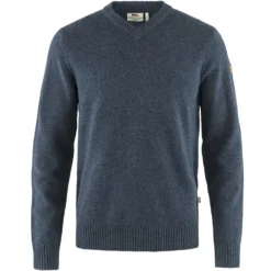 FJÄLLRÄVEN Fjällräven Övik V-Neck Longsleeve Navy Herren