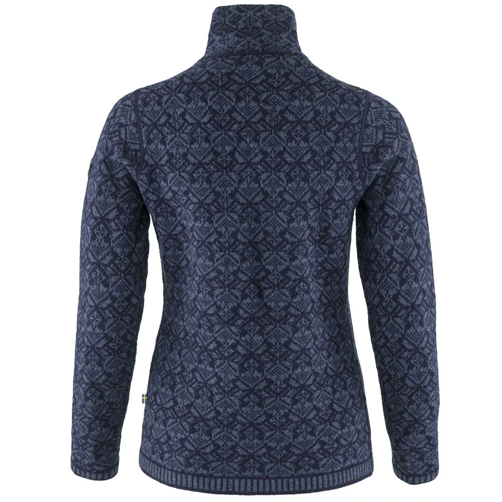 FJÄLLRÄVEN Fjällräven Snow Cardigan Strickjacke Dark Navy Damen 2 FJÄLLRÄVEN Fjällräven Snow Cardigan Strickjacke Dark Navy Damen – Bild 2