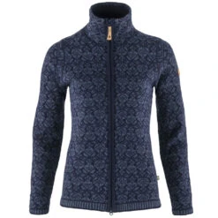 FJÄLLRÄVEN Fjällräven Snow Cardigan Strickjacke Dark Navy Damen