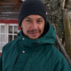 FJÄLLRÄVEN Fjällräven Tab Hat Strickmütze Dark Grey Damen, Herren -Bekleidungsgeschäft fjaellraeven tab hat f80592 030 03 gross