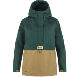 FJÄLLRÄVEN Fjällräven Vardag Anorak Jacke Arctic Green/Buckwheat Brown Damen