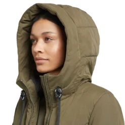 Khujo Aribay 2 Peached Wintermantel Hunter Green Damen -Bekleidungsgeschäft khujo aribay 2 peached 1215co223 333 04 gross