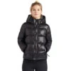 Khujo Camille Fake Down Winterjacke Shiny Black Damen