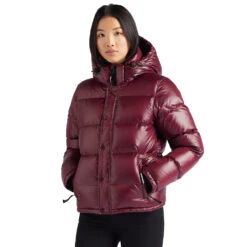 Khujo Camille Fake Down Steppjacken Shiny Wine Damen