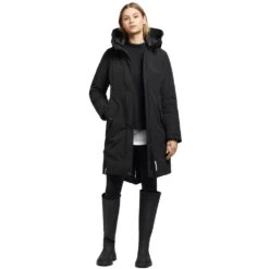 Khujo Charlyn 3 Wintermantel Black Damen -Bekleidungsgeschäft khujo charilyn 3 1002co223 200 black 03 gross