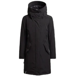 Khujo Charlyn 3 Wintermantel Black Damen -Bekleidungsgeschäft khujo charilyn 3 1002co223 200 black 06 gross