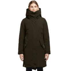 Khujo Charlyn 3 Mantel Pine Green Damen