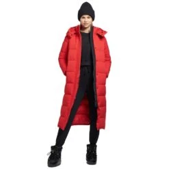 Khujo Emoria Matt Wintermantel Scarlet Red Damen -Bekleidungsgeschäft khujo emoria matt 1167co223 619 03 grossZ2nRynd36Zhf1