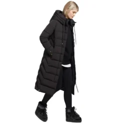 Khujo Gamber Wintermantel Black Damen -Bekleidungsgeschäft khujo gamber 1069co223 200 black 03 gross