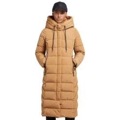 Khujo Gamber Langmantel Cedar Brown Damen