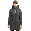 Khujo Jerry Prime 6 Light Wintermantel Charcoal Damen