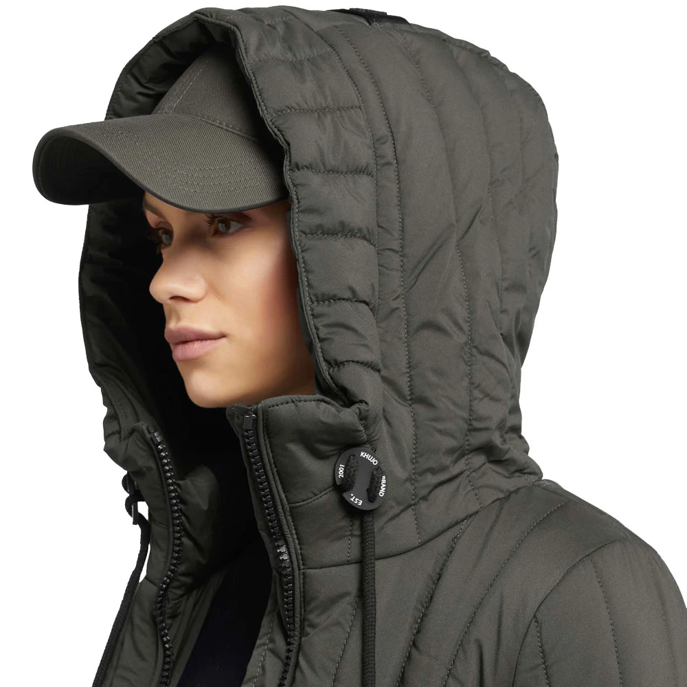 Khujo Jerry Prime 6 Light Steppmantel Olive Damen 5 Khujo Jerry Prime 6 Light Steppmantel Olive Damen – Bild 5