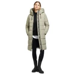 Khujo Jilias 3 Wintermantel Dark Mint Green Damen -Bekleidungsgeschäft khujo jilias 2 1151co223 378 dark mint 02 gross