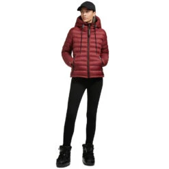 Khujo Lovina Shine Winterjacke Madder Brown Damen -Bekleidungsgeschäft khujo lovina shine 1213jk223 531 red 03 gross