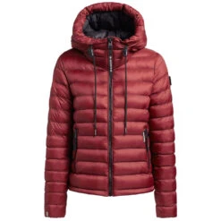 Khujo Lovina Shine Winterjacke Madder Brown Damen -Bekleidungsgeschäft khujo lovina shine 1213jk223 531 red 06 gross