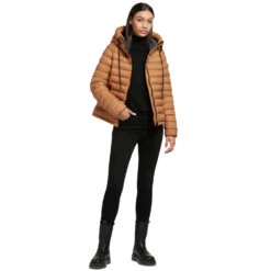 Khujo Lovina Shine Winterjacke Sudan Brown Damen -Bekleidungsgeschäft khujo lovina shine 1213jk223 537 brown 03 gross