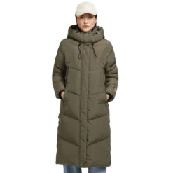 Khujo Sonje 4 Langmantel Hunter Green Damen