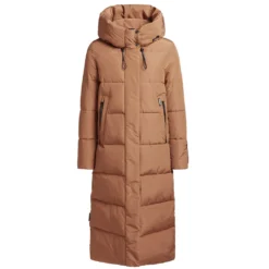 Khujo Soulani Langmantel Camel Damen -Bekleidungsgeschäft khujo soulani 1211co223 500 caramel 06 gross